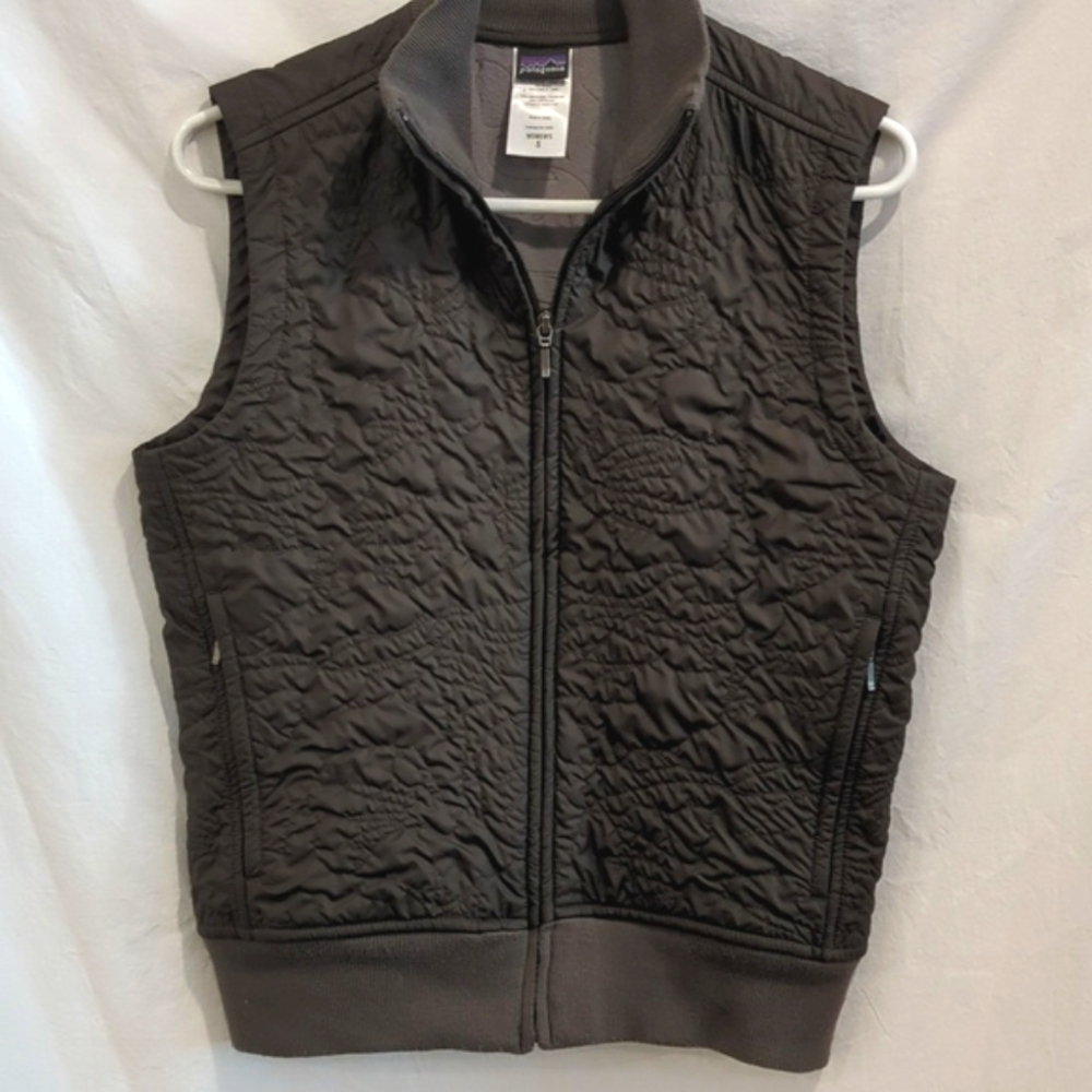 Patagonia | Quilted Vest Fleece Lined   Outdoors Travel Zip Up Kilauea Brown | S